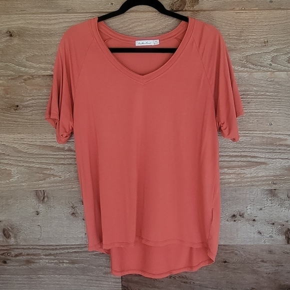 Anthropologie Another Love Rust Oversized Top Size XSmall - Picture 1 of 3
